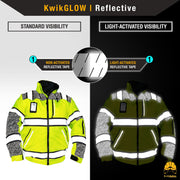KwikSafety | Universe Hi Vis Bomber Jacket | Reflectivity