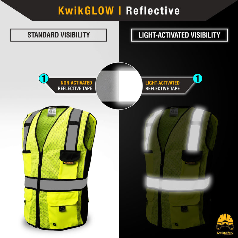 KwikSafety | Roadboss Economy Safety Vest | Reflectivity