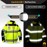 KwikSafety | Enforcer Hi Vis Bomber Jacket | Reflectivity