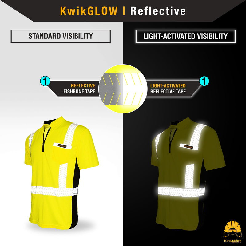 KwikSafety | Engineer Short Sleeve Safety Shirt | Reflectivity