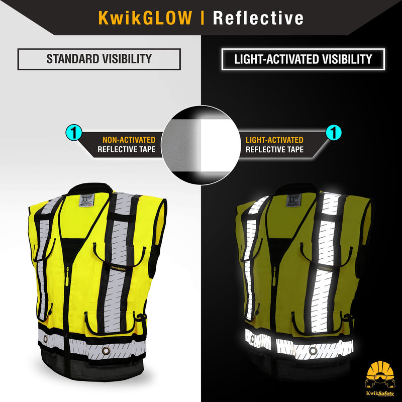 KwikSafety | Godfather Specialist Safety Vest | Reflectivity