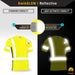 KwikSafety RENAISSANCE MAN Short Sleeve Hi Vis Reflective ANSI PPE Class 2 Safety Shirt - Model No.: KS4401 - KwikSafety contruction reflectors highvis visability reflector longsleeve shirtz stripes strips hivisible green pockets running ropa trabajar trabajo hombres hombre zip button vest tall slogans logo uniform t-shirt hiviz camo t-shirts travajo resistant