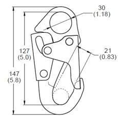 Bond | N-3610 Yoke Double Lock Snap Hook - KwikSafety