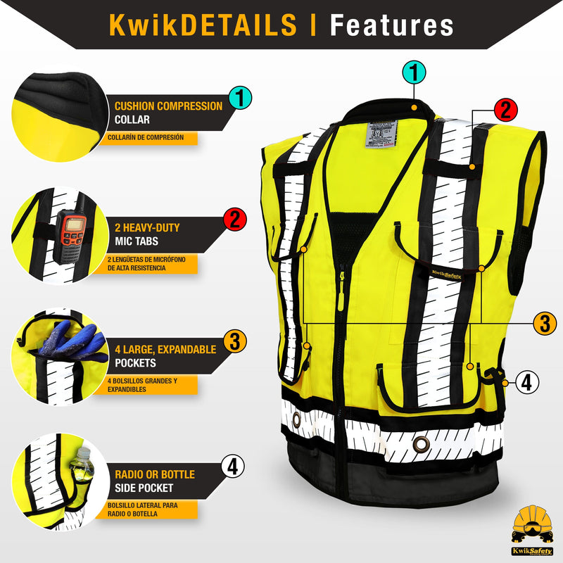 KwikSafety | Godfather Specialist Safety Vest | Product Features