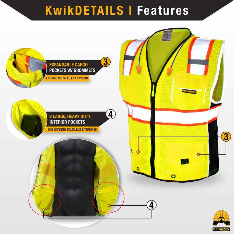 KwikSafety | Classic Safety Vest | Product Features