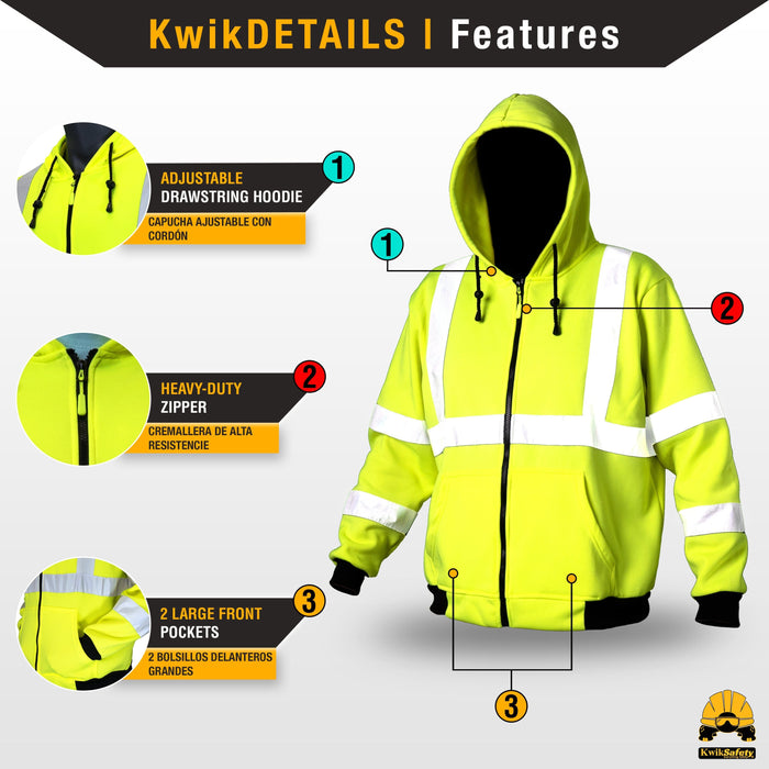 detachable hivis carhartt safty pyramex ergodyne jorestech pioneer velcro occunomix utility sweatshirt chamarras trabajo hombre women unisex mens hoodies tingley security lining breathable industrial public ppe fleece shell carhart saftey men's cold depot