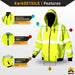 detachable hivis carhartt safty pyramex ergodyne jorestech pioneer velcro occunomix utility sweatshirt chamarras trabajo hombre women unisex mens hoodies tingley security lining breathable industrial public ppe fleece shell carhart saftey men's cold depot