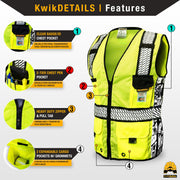 KwikSafety | Roadboss Premium Safety Vest | Product Features