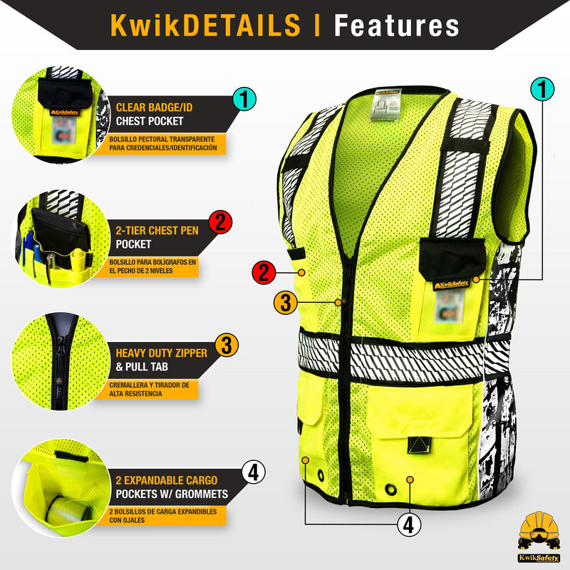 KwikSafety | Roadboss Premium Safety Vest | Product Features