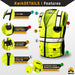 KwikSafety RoadBOSS ECONOMY | Solid Reflective Tape | Hi Visibility Class 2 Safety Vest - Model No.: KS3331 - KwikSafety sleeve ipad holder sleeves xxl xxxl xxxxl 3xl 4xl 5xl back neiko radians radwear dewalt mlkishigo peerbasics pioneer pyramex ergodyne salvus jksafety naranja reflectivo construccion reflectante xiake sefety saftey safty salzmann zojo oregon kishigo talla erb dib lime packs camo relfective