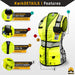 KwikSafety RoadBOSS PREMIUM | Truck Tread Reflective Tape |  Hi Visibility  Class 2 Safety Vest for Women - Model No.: KS3334 - KwikSafety: pink red blue purple white safty saftey hazard constrution standard woman womens chalecos para mujer trabjo surveyor chamarras run rad ians running pack reflectantes trabajo worker xsmall colored jk fr sal vus sleeve salz plus aafety hyco peer basic hot comstruction jacket