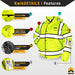 KwikSafety MARSHAL Hi Vis ANSI Class 3 Safety Jacket with Waterproof ID Pocket - Model No.: KS5511 - KwikSafety