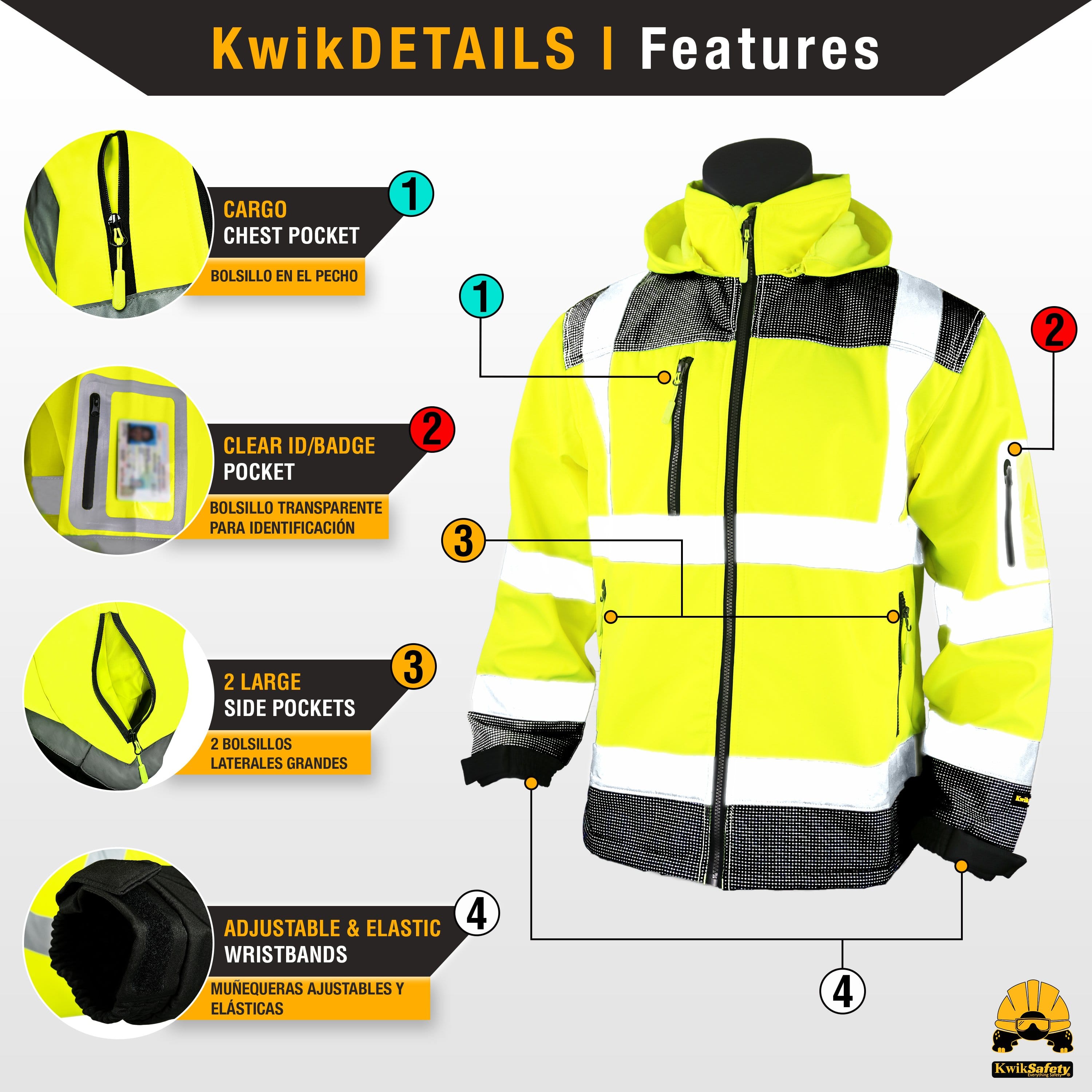 KwikSafety GALAXY Safety Softshell Jacket (LIMITED EDITION DESIGN) Cla