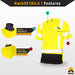 KwikSafety MECHANIC Safety Shirt (BLACK TRIM) Class 2 Short Sleeve ANSI Tested OSHA Compliant Hi Vis Reflective PPE - Model No.: KS4409 - KwikSafety