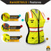 KwikSafety FIRST LADY Class 2 Safety Vest for Women ANSI Surveyor - Model No.: KS3319 - KwikSafety: pink red blue purple white safty saftey hazard constrution standard woman womens chalecos para mujer trabjo surveyor chamarras run rad ians running pack reflectantes trabajo worker xsmall colored jk fr sal vus sleeve salz plus aafety hyco peer basic hot comstruction jacket