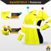 KwikSafety VIXEN Class 3 ANSI Safety Shirt for Women - Model No.: KS4410 - KwikSafety safety shirt shirts shirtz high visibility long sleeve short moisture weicking reflective pocket button zipper yellow orange collar women viz hi  class 3 2 dickies carhartt ansi osha type r jorestech construction surveyor green dri fit