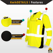 KwikSafety | Estimator Long Sleeve Safety Shirt | Product Features