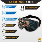 KwikSafety | Pit Viper Welding Goggles | Product Specifications