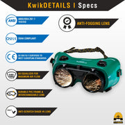 KwikSafety | Owl Welding Goggles | Product Specifications