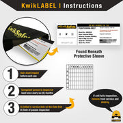 KwikSafety BEAVER TAIL Safety Belt & Suspension Straps (DETACHABLE ID/PHONE POCKET) OSHA Compliant 2 D-Ring Shoulder & Back Support - Model No.: KS6102 - KwikSafety