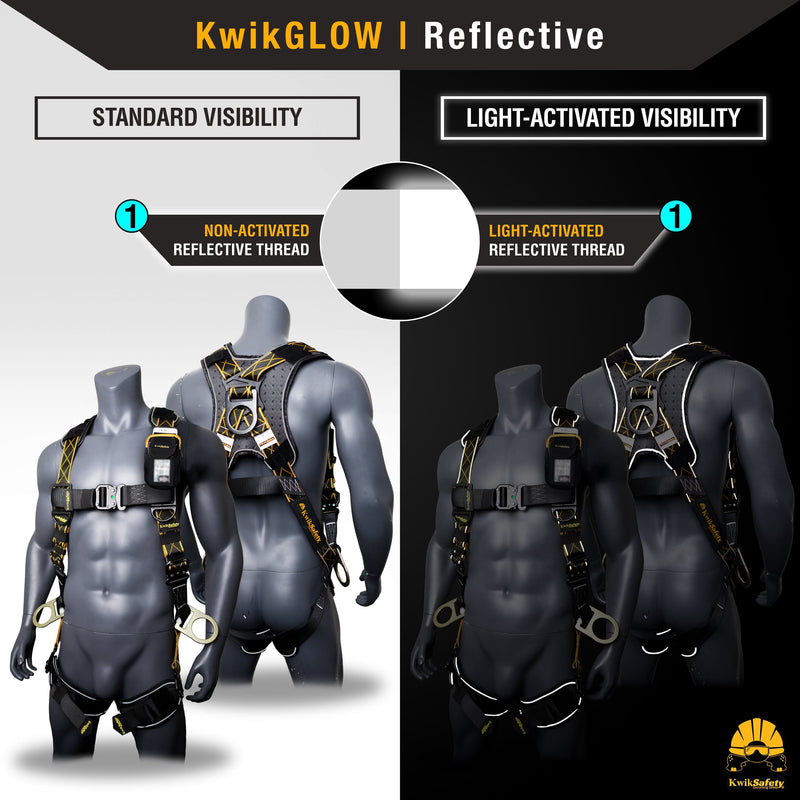 KwikSafety DIAMONDBACK THUNDER Safety Harness 3 D Ring Fall Protection ANSI OSHA - KwikSafety