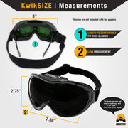 KwikSafety | Pit Viper Welding Goggles | Size Chart