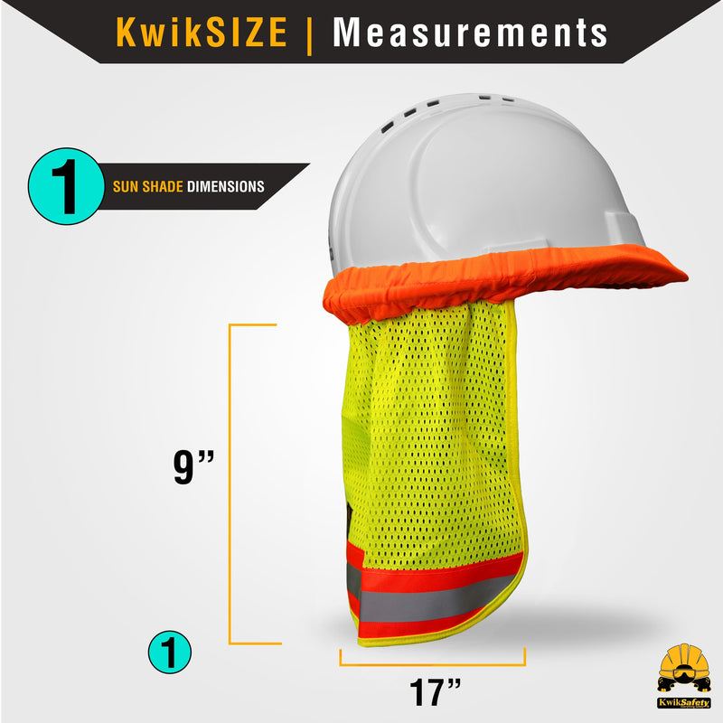 KwikSafety | Vader Hard Hat Sun Shade | Size Chart