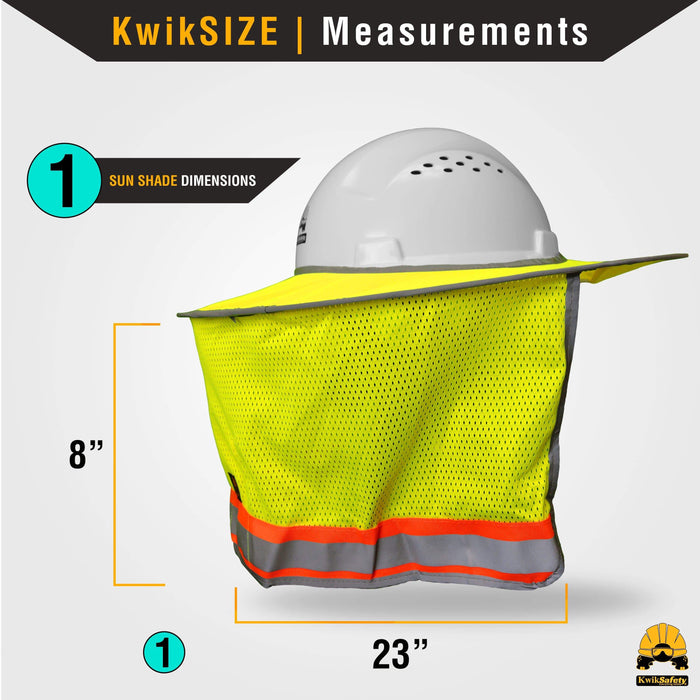 KwikSafety LORD VADER Hard Hat Sun Shade (COOLING MESH) ANSI OSHA Refl