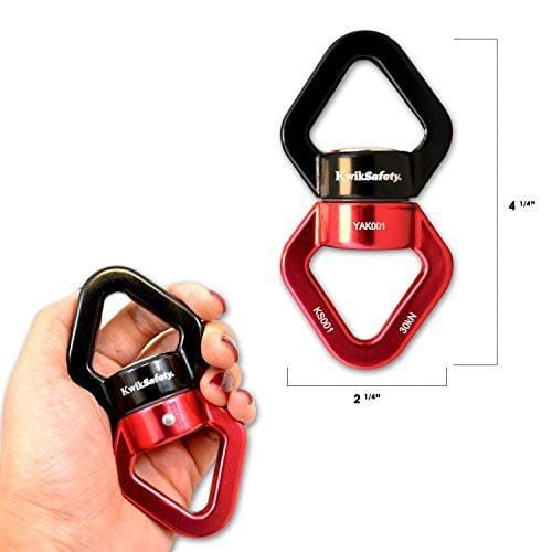 KwikSafety  EXPLORER Aluminium 360° Swivel Connector w/ Aluminum Carabiners - KwikSafety