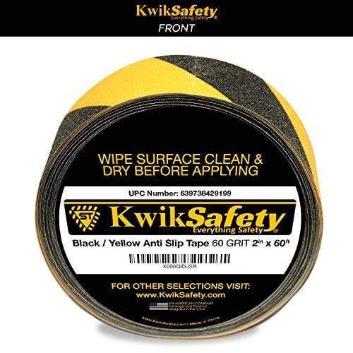 KwikSafety Black&Yellow Adhesive Anti Skid Safety Tape - Model No.: KS9901 - KwikSafety