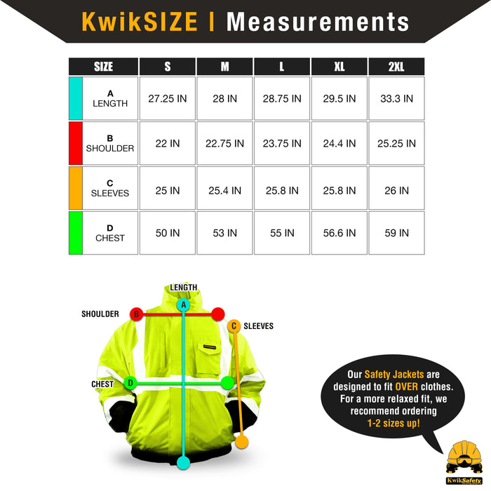 KwikSafety GUARD ANSI Class 3 Bomber Safety Jacket - Model No.: KS5514 - KwikSafety