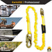 KwikSafety RATTLER 6' ANSI 1 Leg Fall Protection Shock Absorbing Safety Lanyard - Model No.: KS7703 - KwikSafety