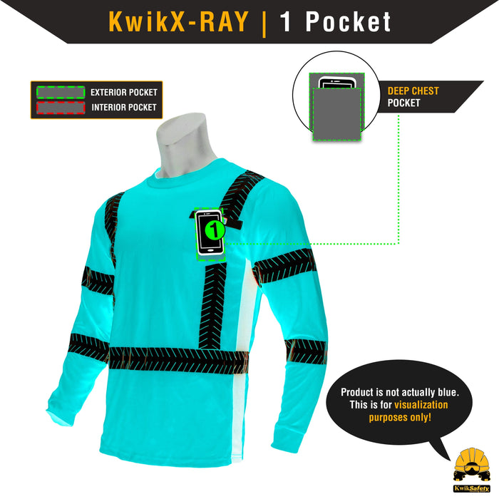 KwikSafety RENAISSANCE MAN | ANSI Class 3 Long Sleeve Safety Shirt - Model No.: KS4402 - KwikSafety contruction reflectors highvis visability reflector longsleeve shirtz stripes strips hivisible green pockets running ropa trabajar trabajo hombres hombre zip button vest tall slogans logo uniform t-shirt hiviz camo t-shirts travajo resistant