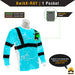 KwikSafety UNCLE WILLY'S WALL High Visibility Reflective Long Sleeve ANSI Class 3 Safety Shirt - Model No.: KS4406 - KwikSafety contruction reflectors highvis visability reflector longsleeve shirtz stripes strips hivisible green pockets running ropa trabajar trabajo hombres hombre zip button vest tall slogans logo uniform t-shirt hiviz camo t-shirts travajo resistant