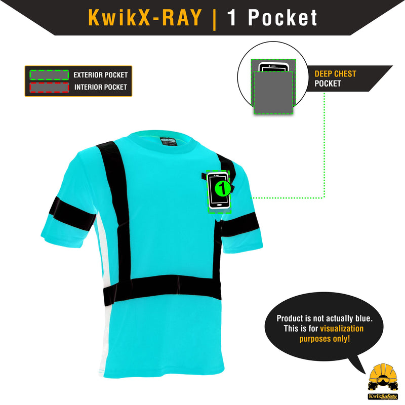 KwikSafety OPERATOR Hi Vis Reflective ANSI PPE Class 2 Short Sleeve Safety Shirt - Model No.: KS4403 - KwikSafety contruction reflectors highvis visability reflector longsleeve shirtz stripes strips hivisible green pockets running ropa trabajar trabajo hombres hombre zip button vest tall slogans logo uniform t-shirt hiviz camo t-shirts travajo resistant