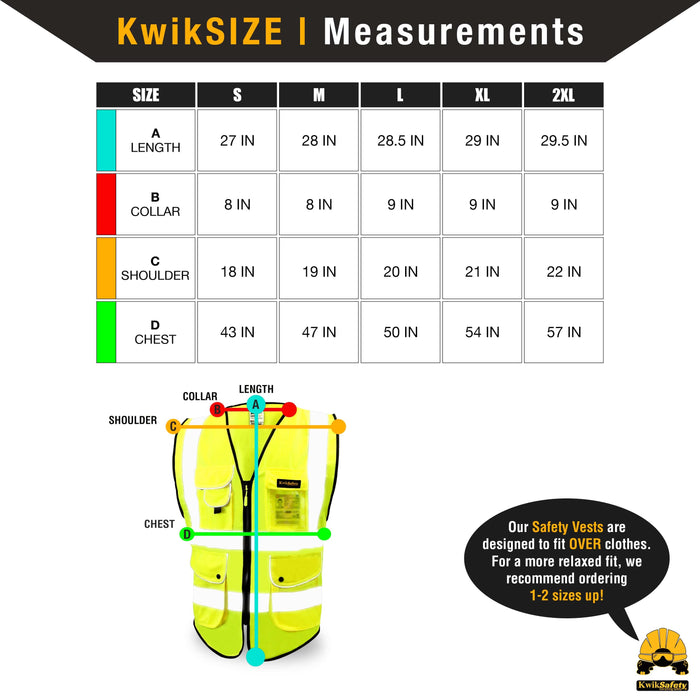 KwikSafety SUPERIOR | ANSI Class 2 Economy Safety Vest - Model No.: KS3308 - KwikSafety sleeve ipad holder sleeves xxl xxxl xxxxl 3xl 4xl 5xl back neiko radians radwear dewalt mlkishigo peerbasics pioneer pyramex ergodyne salvus jksafety naranja reflectivo construccion reflectante xiake sefety saftey safty salzmann zojo oregon kishigo talla erb dib lime packs camo relfective