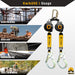 KwikSafety mini MAMBA Twin Leg 6' Self Retracting Lifeline, Web - Model No.: KS7931 - KwikSafety