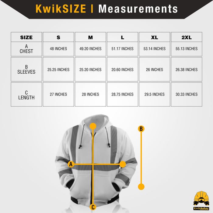 KwikSafety AVIATOR Drone Fleece Hoodie ANSI Class 3 Safety Jacket Anti-Pill - KwikSafety