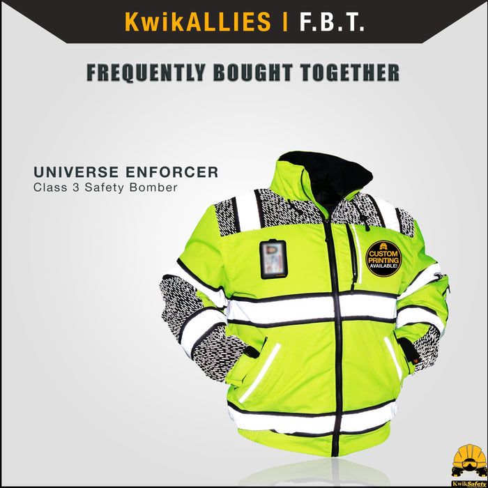 KwikSafety High Visibility Weather Proof Rain Bib by KwikSafety - KwikSafety