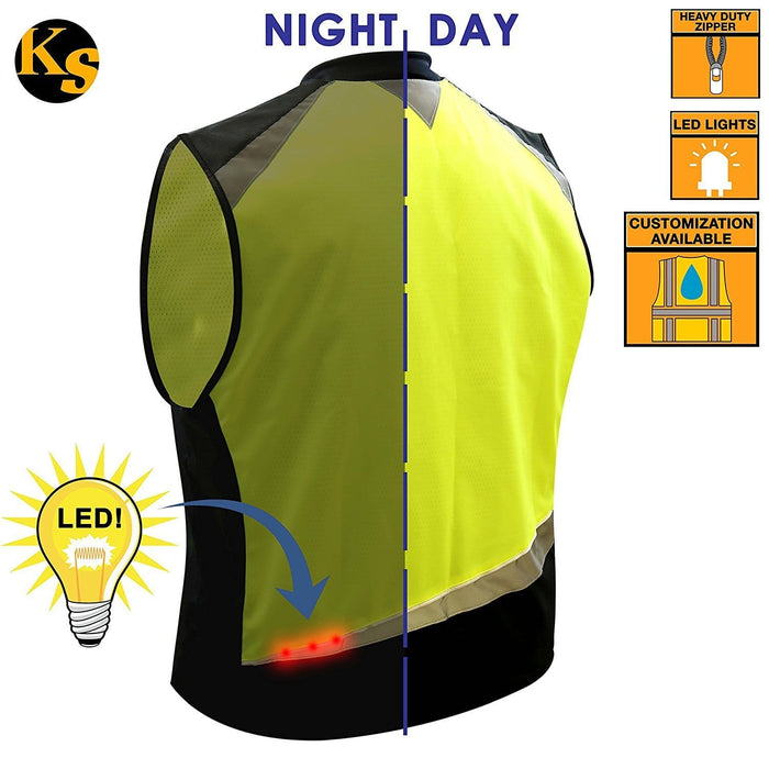 ZOOM | LED Motorcycle & Cycling Vest - Model No.: KS3320 - KwikSafety