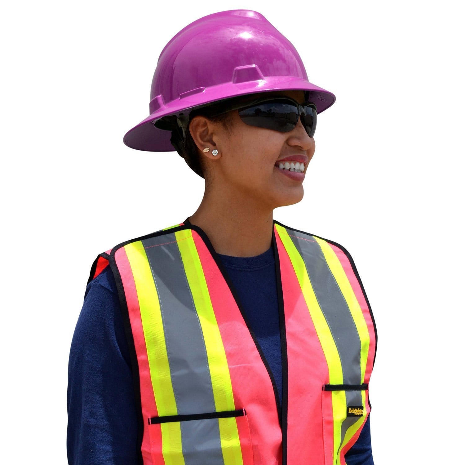 Class 2 Breakaway Pink Safety Vest | High Visibility by KwikSafety
