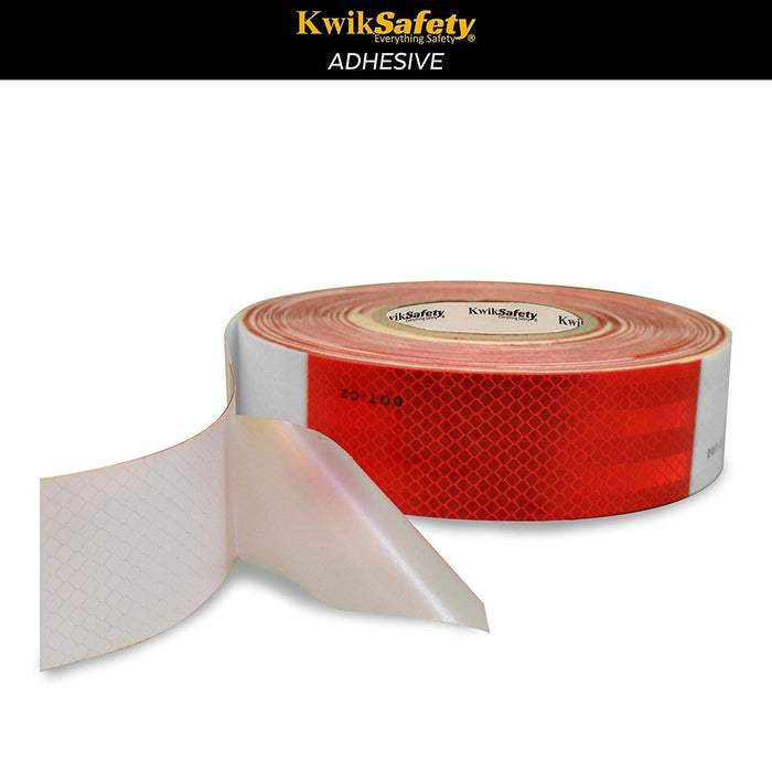 KwikSafety IRON GRIP DOT-C2 Conspicuity Reflective Tape - Red/White 2" x 150' - KwikSafety