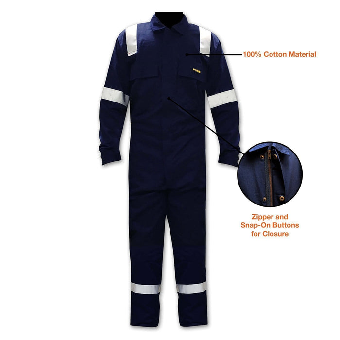 KwikSafety Class 3 Reflective Multi-purpose Construction Coveralls - KwikSafety