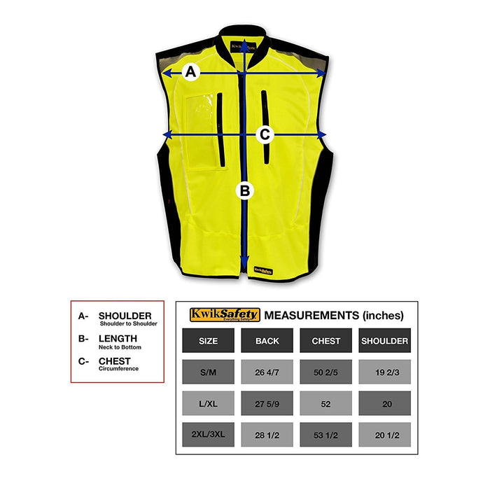 ZOOM | LED Motorcycle & Cycling Vest - Model No.: KS3320 - KwikSafety