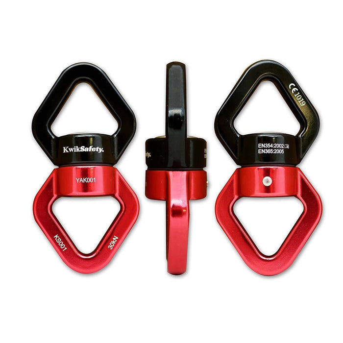 KwikSafety  EXPLORER Aluminium 360° Swivel Connector w/ Aluminum Carabiners - KwikSafety