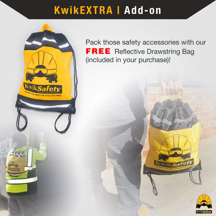 KwikSafety SCORPION ANSI Fall Protection Safety Harness w/ Attached 6ft Lanyard - Model No.: KS6604 - safety harness full body fall protection harnesses boom construction forklift restraint ansi osha personal roof roofing padded padding scaffold scissor lift aerial work ring arrest prevention retraint tongue compliant buckle back support
