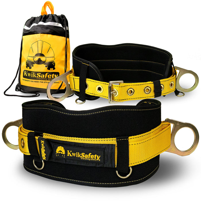 KwikSafety BEAVER TAIL Safety Belt OSHA Compliant 2D Ring Back Support - Model No.: KS6101 - KwikSafety