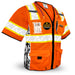 KwikSafety EXECUTIVE HIGHWAYBOSS Limited Edition Safety Vest (8 POCKETS) Premium Class 3 ANSI OSHA High Visibility Reflective Heavy Duty - Model No.: KS3303HB - KwikSafety