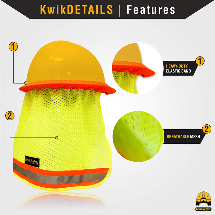 Turtle Shell Hard Hat Fall Kit Type 1 Class C ANSI Osha Cap Style PPE Yellow
