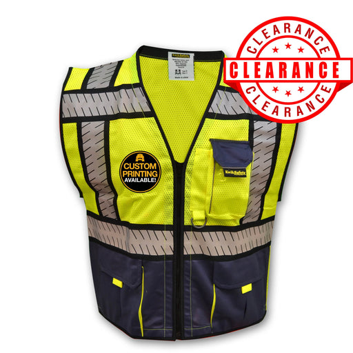 CLEARANCE! KwikSafety SHERIFF | ANSI Class 2 Fishbone Safety Vest (Old Sizing) - Model No.: KS3305 - KwikSafety